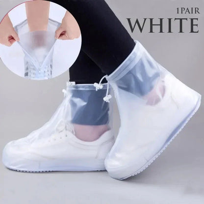 1 Pair Waterproof Shoe Covers, Non-Slip Reusable Rain Snow Boot Women Men PVC Outdoor Rainy Reusable Quality Non-Slip Shoe Cover