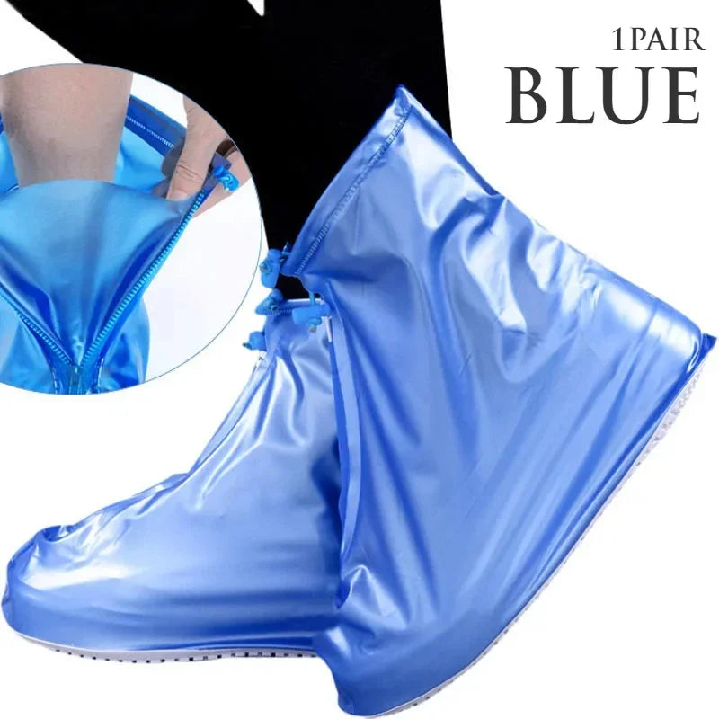 1 Pair Waterproof Shoe Covers, Non-Slip Reusable Rain Snow Boot Women Men PVC Outdoor Rainy Reusable Quality Non-Slip Shoe Cover