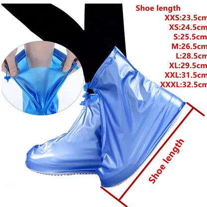 1 Pair Waterproof Shoe Covers, Non-Slip Reusable Rain Snow Boot Women Men PVC Outdoor Rainy Reusable Quality Non-Slip Shoe Cover