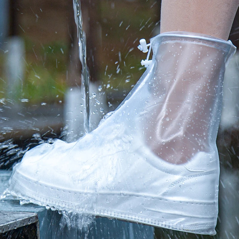 1 Pair Waterproof Shoe Covers, Non-Slip Reusable Rain Snow Boot Women Men PVC Outdoor Rainy Reusable Quality Non-Slip Shoe Cover