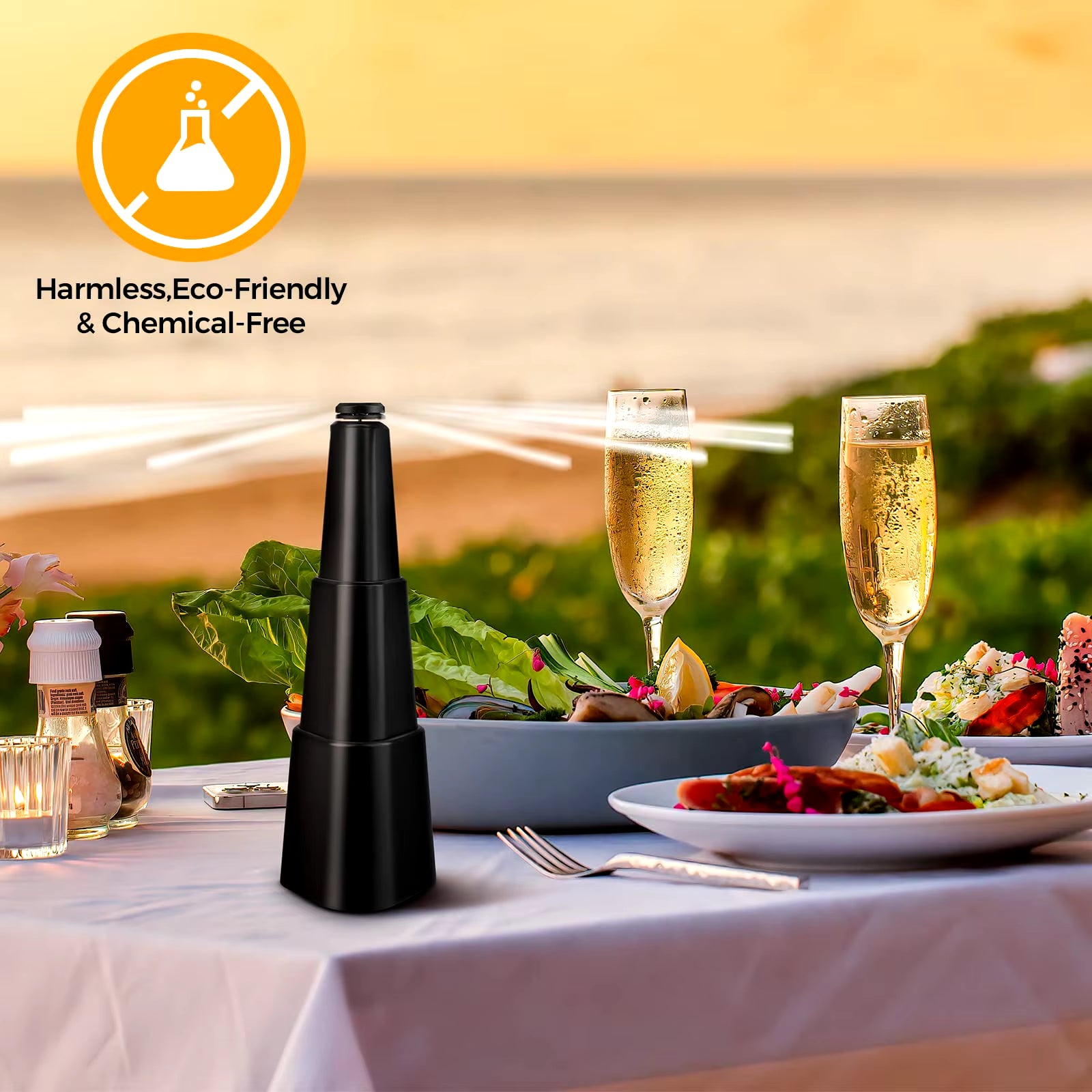 Fly Fans for Tables Fly Repellent Fan Indoor Outdoor with Holographic Blades Keep Flies Away Bug Repellent Outdoor