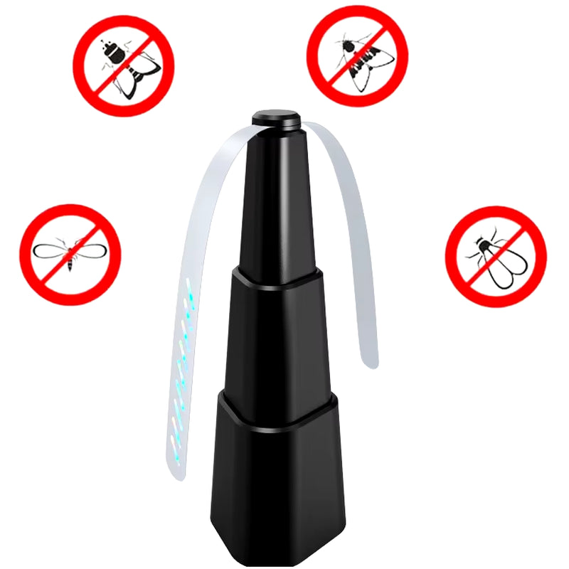 Fly Fans for Tables Fly Repellent Fan Indoor Outdoor with Holographic Blades Keep Flies Away Bug Repellent Outdoor